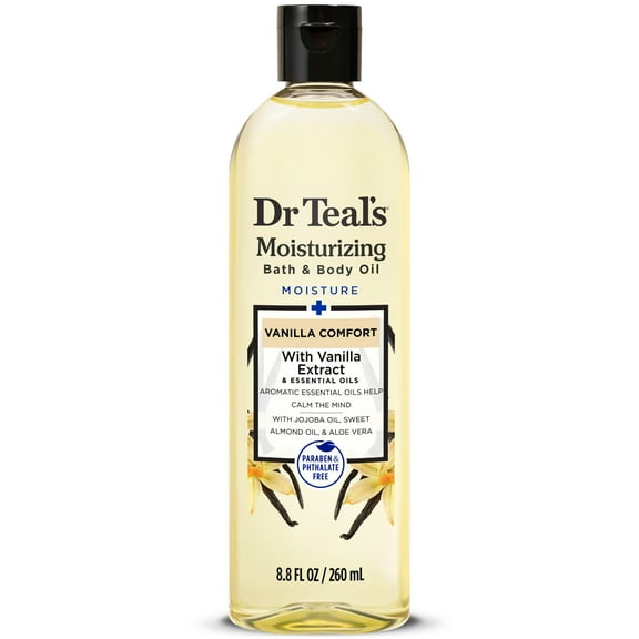 Dr Teal's Vanilla Comfort Bath & Body Oil, 8.8 fl oz