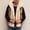 A05-Yellow, variant on Zysthvn Faux Fur Men's Vests Casual Fall Open Front Mens Jackets Solid Hooded Warm Outerwear