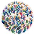 thumbnail image 1 of Paquete de pegatinas de vinilo impermeable con forma de pavo real de colores, 50 unidades, 1 of 2