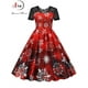 thumbnail image 2 of Vestido de fiesta de Navidad para mujer, vestido Vintage de encaje de manga corta para invierno, ropa de noche de Navidad elegante 2022, 2 of 5