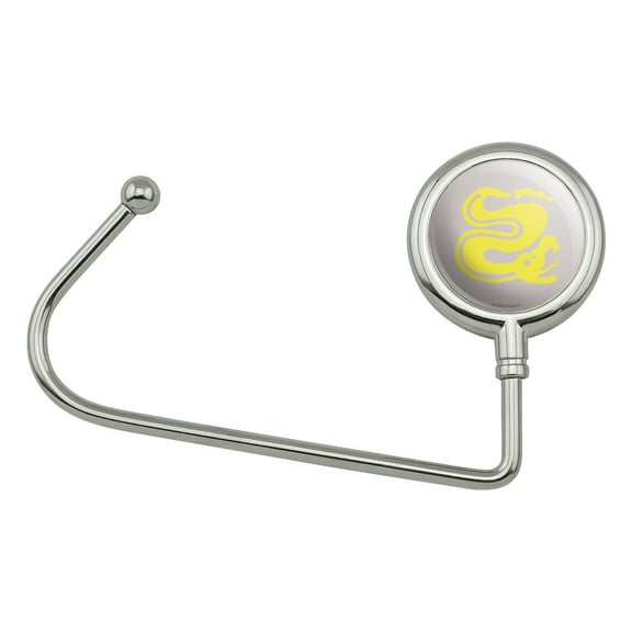 Hidden Temple Silver Snakes Purse Bag Hanger Holder Hook