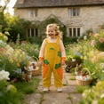 thumbnail image 2 of DHFJKG Easter Baby Boy Girl Clothes 2 Piece Sets Newborn Striped Romper With Bunny Embroidery Overalls Festival Cute Outfit 0-18M Soft Playwear, 2 of 5
