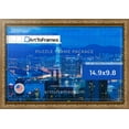 thumbnail image 3 of ArtToFrames 14.9x9.8 Inch - 38x25 CM Gold Puzzle Frame for 100 piece Puzzles.1.40 Inch Custom Wood Puzzle Frames, Gold with beads - Comes with Regular Glass, 3 of 6