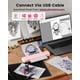 thumbnail image 3 of Impresora portátil Phomemo M08F inalámbrica Bluetooth rosa con funda, 3 of 7