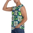 thumbnail image 3 of Kdxio Lemon and Leaves for Men's Muscle T-shirt,Sleeveless for Workout Running Athletic Gym Lounge Casual, 3 of 7