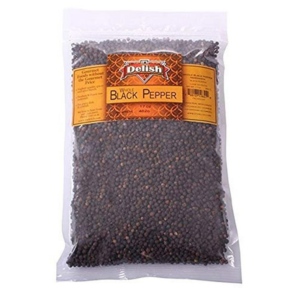 Whole Black Peppercorns for Grinder by It's Delish (2 lbs) Walmart
