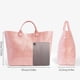 thumbnail image 3 of Bolsa de mano BBIQI para mujer, grande, de PVC transparente, impermeable, 3 of 6