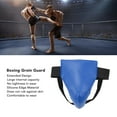 thumbnail image 4 of Protecteur d'Aine, Cuir PU Bleu Bande Élastique Réglable Protection de l'Aine pour Boxe Abdominale pour Football Basketball, 4 of 7