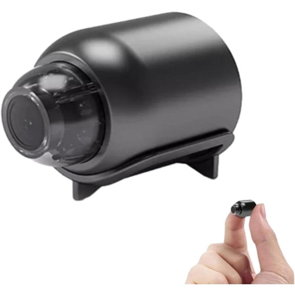 Mini Full HD Security Camera, Hidden Nanny Cam with Night Vision & 160° Wide-Angle, Motion Detection Remote View via App for Indoor Outdoor Home Office