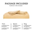 thumbnail image 7 of Haperlare Queen Duvet Cover Set Washed Microfiber Yellow Bedding Set Ultra Soft Comfy Zippered Luxury Solid Comforter Cover with Zipper Ties-90x90, 7 of 7