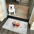 thumbnail image 2 of Watercolor Drip Poodle Pop Art Colorful Portrait Artwork Doormat Poodles Dog Lover Gifts Idea Indoor Outdoor Welcome Mat - 01009, 2 of 5