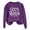 Purple, variant on Certgust Women's Sweatshirt Under $10 Womens Good Witch Most Of The Time Lettered Halloween Print Pullover Neck Sweatshirt
