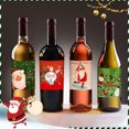 thumbnail image 3 of Decoraciones navideñas para botellas de vino, 10 piezas/juego de pegatinas navideñas para botellas de vino, pegatinas navideñas para botellas de vino, diseño revolucionario, 3 of 8
