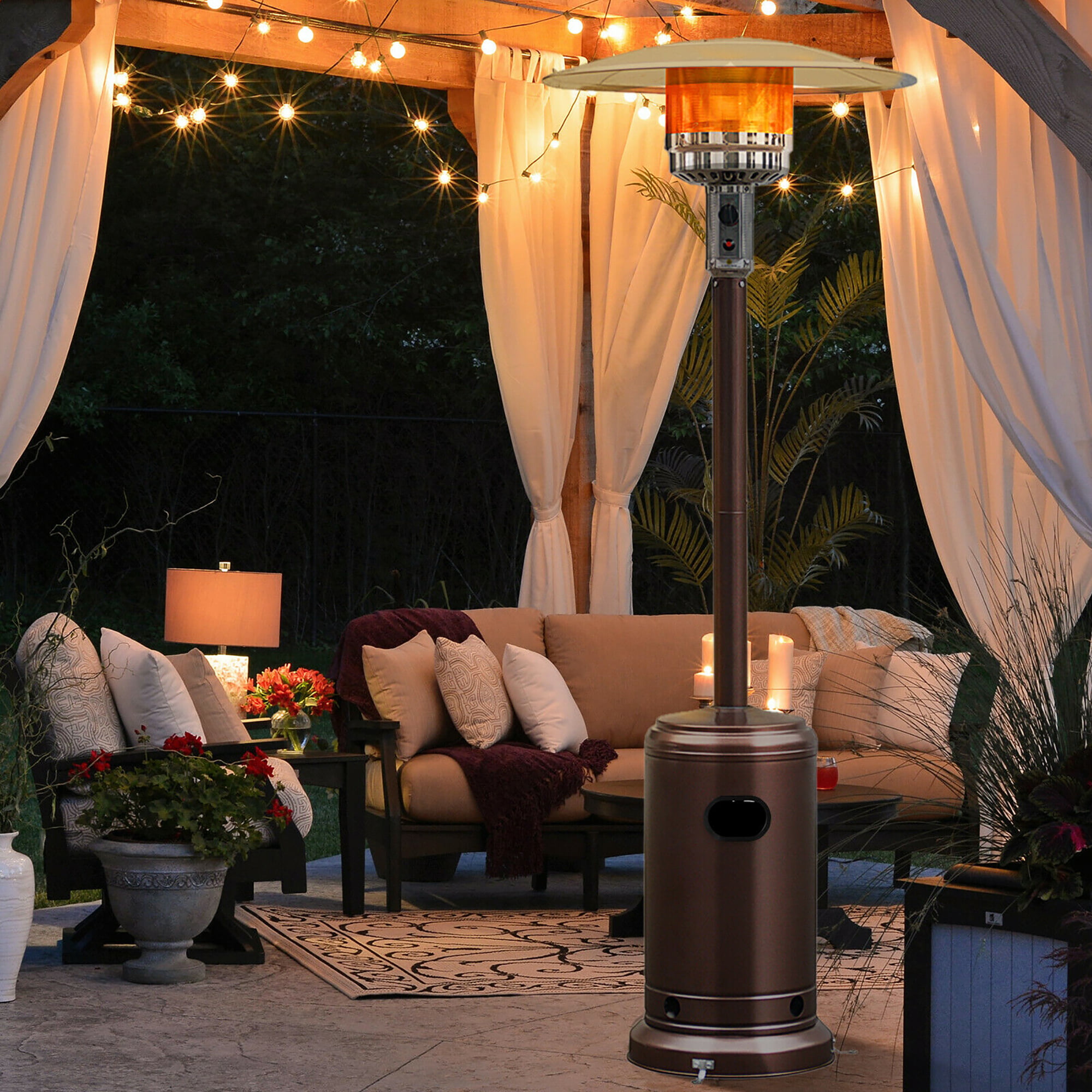 Costway 50000 BTU Propane Patio Heater, Bronze photo 2