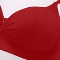 thumbnail image 4 of UoCefik Bra for Women Full Coverage Wireless Push Up Seamless No Underwire Bra V Neck Comfortable Bralettes Breathable Support Tshirt Bras(Red,44), 4 of 4