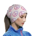 thumbnail image 6 of Neck Gaiter Face Cover Scarf, 90s Style Peace sign Retro Soft Face Sun Mask Cover Scarf Headband Cooling Sweat Absorbing Bandanas Hiking Cycling Running, 6 of 7