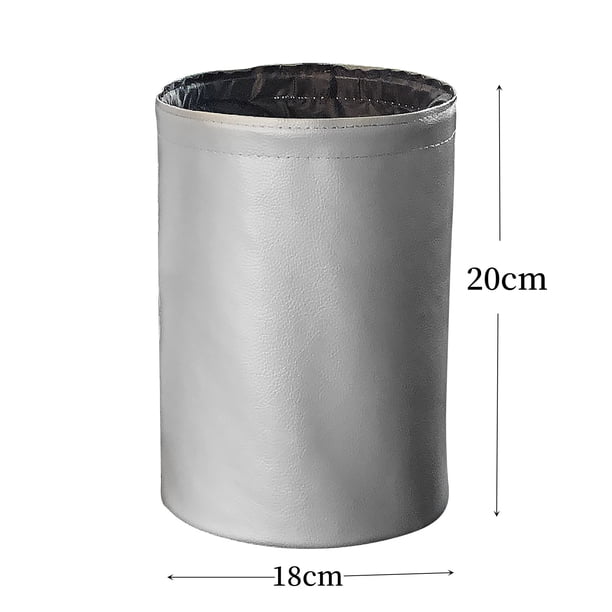 Yhmxh Organizadores y almacenamiento Contenedor de basura plegable, portátil y para montar en el automóvil, elegante contenedor de almacenamiento con respaldo para silla. Almacenamiento de ducha