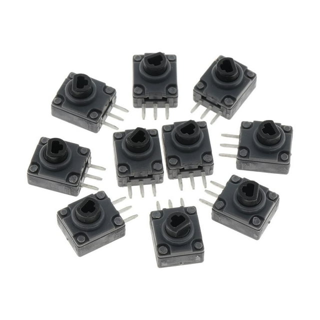 10 Unids Negro De Plástico LT + RT Botón Trigger Potenciómetro Interruptores De Reemplazo Para 360 Controlador shamjiam Interruptor de potenciómetro LT RT