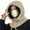 Beige, variant on Joernso Ladies Winter Balaclava Knitted Thick Solid Color Drawstring Elastic Ear Neck Lightweight Warm Soft Unisex Women Men Cap Daily Hat