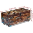thumbnail image 2 of vidaXL Coffee Table with Lift Tops, Handmade, 31.5''x15.7''x13.8'', Solid Reclaimed Wood, Multicolor, 2 of 10
