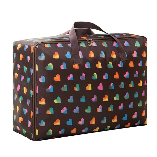 Travel Storage Bag Multi Functional Pull Rod Waterproof Foldable Extra Large Handbag Clothes Moving Luggage Storage Bag