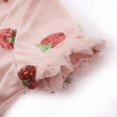 thumbnail image 5 of Robe en Maille Brodée à Sequins Imprimés Fraise pour Femmes Robe de Soirée Col en V, 5 of 5