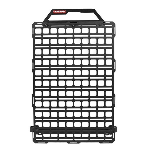 BuiltRight Industries Molle Cargo Panel 104121 Tech Plate; Seat Back Mount; Screw On; Powder Coated; Textured Black; Steel