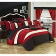 thumbnail image 4 of Chic Home 24 Piece Placido Complete Bedroom Set with Octagon Embroidery Color Block pattern, 4 of 4