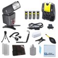thumbnail image 1 of 700EX Dédié Essentiel Slr Ttl Flash, 4 Piles Rechargeables AA & Chargeur, Double Chaussure Angle Droit Flash Support avec Position Horizontale et Verticale, Cordon de Flash hors Caméra Robuste pour Canon & eC, 1 of 5