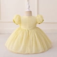 thumbnail image 5 of Gubotare Toddler Dresses Party Baby Girl Butterfly Dress Tutu Ruffle Sleeve Dresses Party Outfits Birthday Gift (Yellow,Size 6-9 Months), 5 of 9