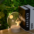thumbnail image 5 of Creative LED Night Light 3D Small Night Light Bedroom Bedside Light Decoration Atmosphere Light Eye Protection USB Desk Light-QM17, 5 of 5