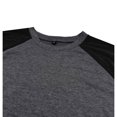 thumbnail image 5 of Tisuna Mens Fall T-Shirts Lightweight Crew Neck Tops Men Color Blocking Shirts For Daily Wear Size L, 5 of 5