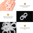 thumbnail image 4 of 100 Pcs Crochets de Guirlande Lumineuse LED Extérieure Réutilisables Clips de Remplacement, 4 of 8