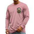 thumbnail image 2 of YNGKMEA Mens Long Sleeve T Shirts Pumpkin Print Print Tshirts Casual Crew Neck Fashion Tee, 2 of 5
