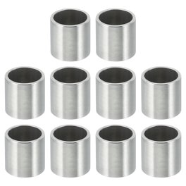 10 Entretoises En Acier Inoxydable 304 - Dimensions 6x12x6 Mm - Compatible Vis 1/4" Ou M6 - Neuf