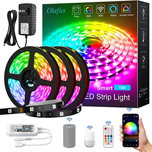 32/48FT 10/15M 450LED 5050 RGB LED Strip Light Flexible+24 Key Remote+US/EU  f 