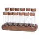 thumbnail image 1 of Tubos de almacenamiento de granos de café de dosis única con soporte de madera, 12 tubos, durabilidad, 6 cortos y 6 largos, 1 of 8