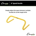 thumbnail image 5 of Champion Sports Practice Speed Hurdle, Yellow, 6 Inch, 5 of 5