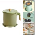 thumbnail image 4 of Rongfmy Mini Deep Fryer Pot Multifunctional Oil Saving 1.4L for green, 4 of 4