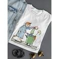 thumbnail image 3 of Educational Waste T-Shirt Women -Wilfred Hildonen Designs, Female XX-Large, 3 of 4