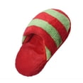 thumbnail image 2 of Dog Toy Pet Puppy Chew Squeaky Squeaker Sound Plush Slipper Shape RD+GN, 2 of 5