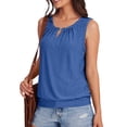 thumbnail image 5 of Women's T-Shirt Mini Vacation Fit Women Clothes Standard Size Alternative Clothing Formal Occasion Women's Clothes Blusas De Mujeres Blue XL, 5 of 6
