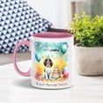 thumbnail image 4 of Happy Birthday to English Springer Spaniel Kitten Party Balloons Cake 11oz Accent Two-tone Mug Springers Dog Lover Gifts Coffee Tea Cup - 00027, 4 of 5
