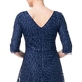 thumbnail image 5 of Js Collection Womens Sophia Embroidered Midi Dress, Blue/10, 5 of 5