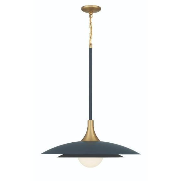 Eurofase 46785-022 Welsh 30 in. Matte Blue White Glass Pendant Ceiling Light
