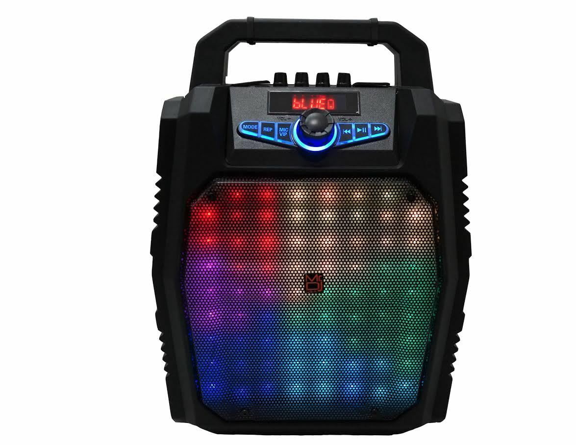 MR DJ 8" Loud Portable Boombox Bluetooth PA Speaker Big LED 1000W