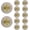 Yellow, variant on 12 Pcs LED Coasters Multicolor, Light Up Coasters with 3 Modes for Drinks, Ultra-Thin Cup Sticker LED Bottle Lights Flashing Lights for Party Bar Wedding Champagne (Green)