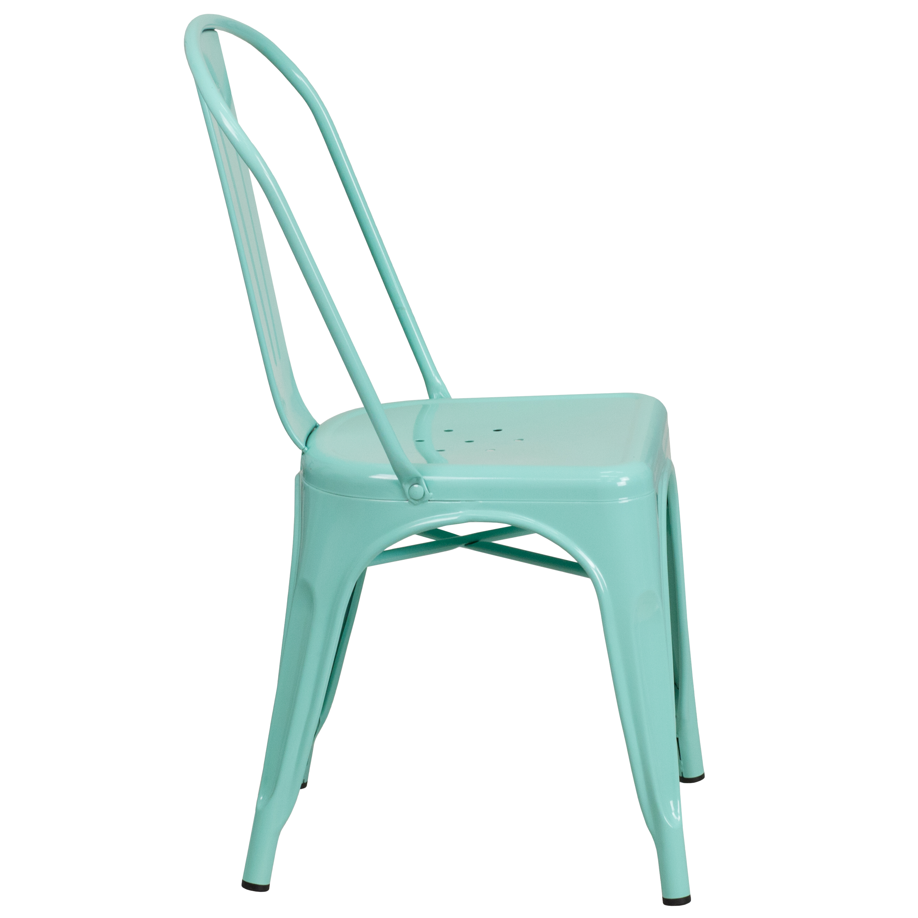 mint metal chair