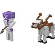 Minecraft Dungeons Skeleton Trap Horse Figure،تصميمات منقطة، هدايا قابلة للتحصيل للأطفال بعمر 6 سنوات فما فوق