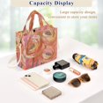 thumbnail image 5 of FORMRS Womens Corduroy Tote Bag Crossbody Shoulder Handbag with Pocket, Abstract Pink Flowers, 5 of 7